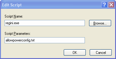 Regini.exe with Parameter